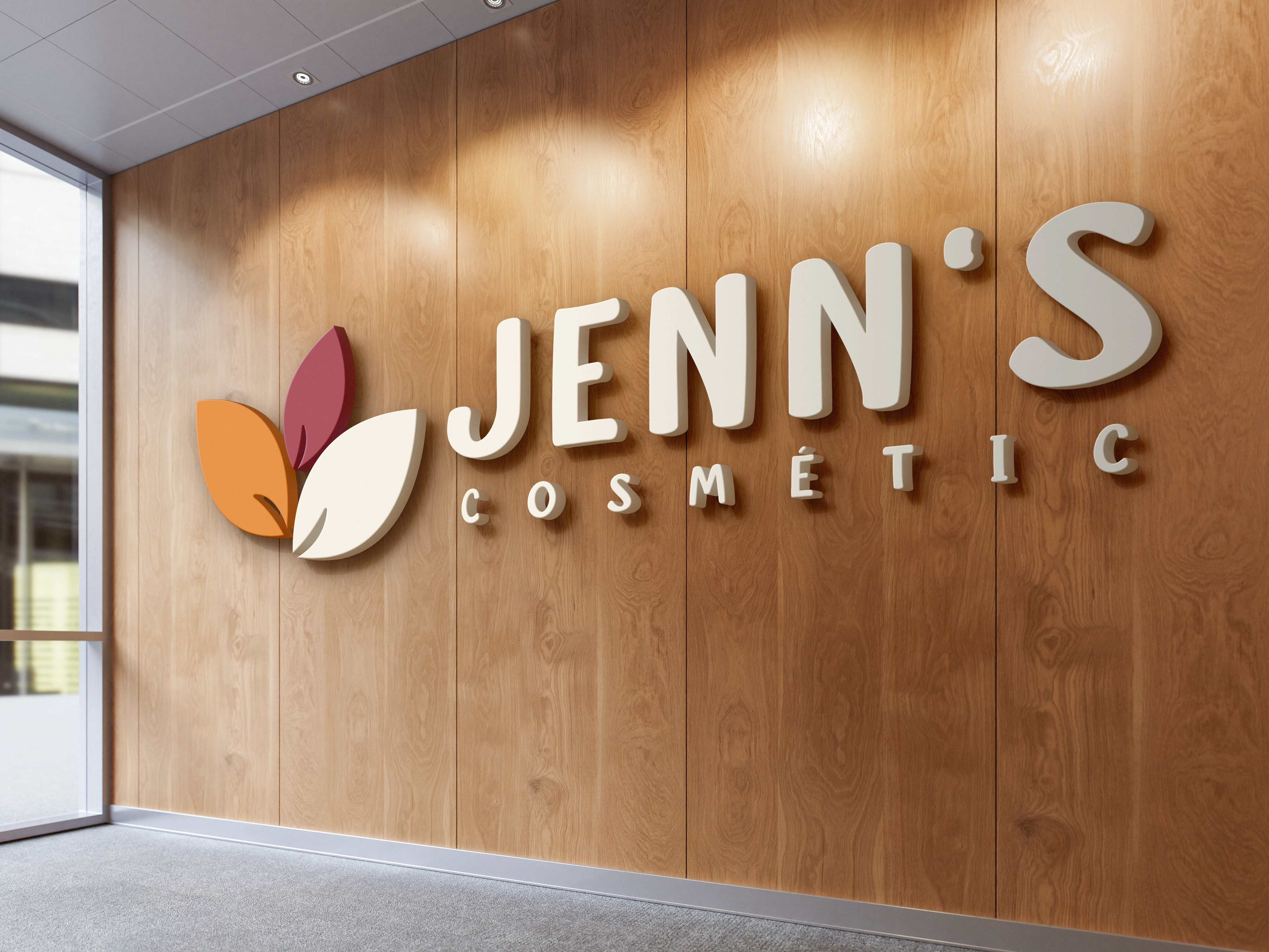 Logo mural Jenn's cosmétic